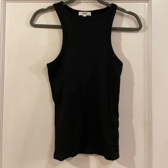 AGOLDE Black Ribbed Racerback - Picture 7 of 13